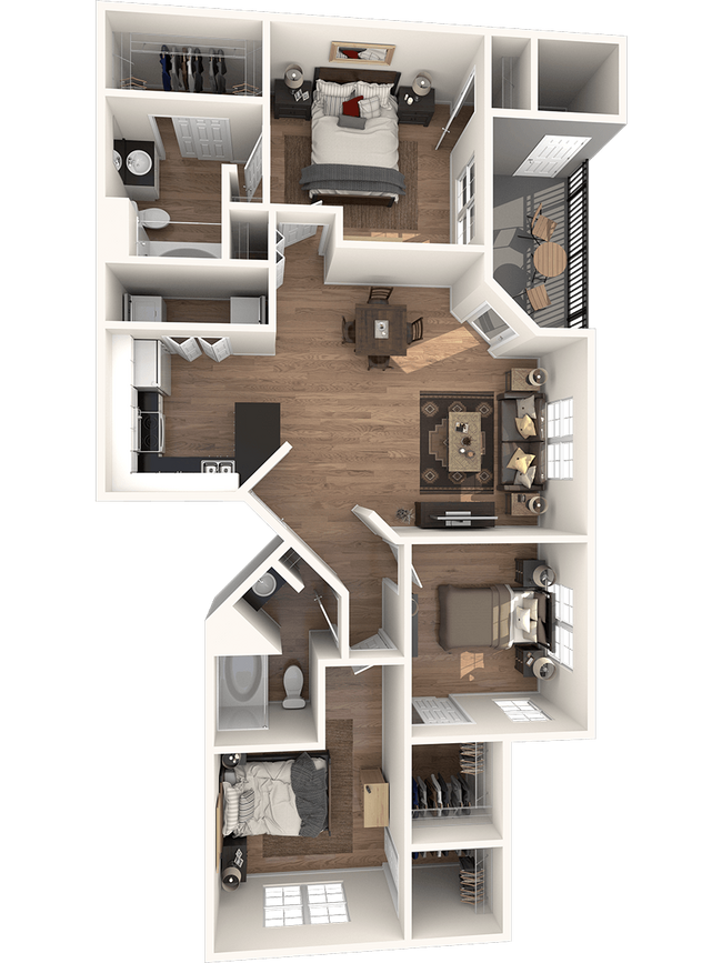 3 Beds • 2 Bath 3222 floor plan